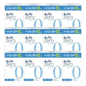 순수한면 제로 중형 20+12개입 (총32입) 12팩 자연순면커버 생리대