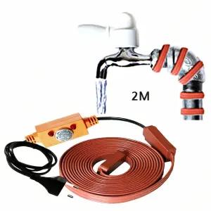 겨울철 열감지 센서 수도 동결 방지기 2m 동파 방지 온도조절기 유입 감지기 제어 장치