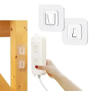 [3세트]멀티탭 정리 투명 홀딩후크