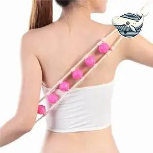 [골드스마일]마사지 지압봉 셀프 마사지기 지압 롤러 회전형 돌기마사지