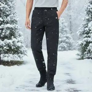 [리부] 기모바지 겨울바지 남자겨울바지 방한바지 작업복바지 편한바지 작업바지 기모조거팬츠 블랙 4XL