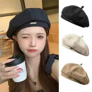 펜던트 팔각 베레모 ELM-060 여자베레모 여성베레모 화가모자 베레모모자