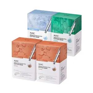 AHC 순면 마스크팩 100매 퍼밍50 + 모이스처라이징25 + 카밍25