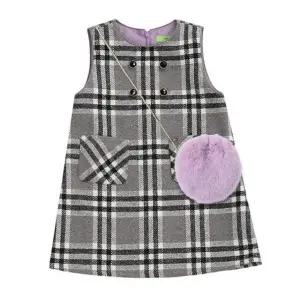 [갤러리아] 티파니주니어 겨울 GY 체크 원피스 T25KAO010