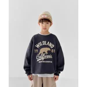 [리틀브로] (아동)B.와일드맨투맨_차콜[티셔츠BFJA470C]