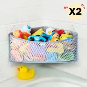 스엔코샵 유아목욕장난감 정리망 먼치킨 그레이2p