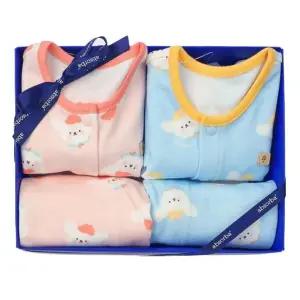 [갤러리아] (쌍둥이유아내의세트)도도내의핑크+블루두벌세트(A1A-10386SET)