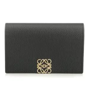 로에베 아나그램 골드 로고 가죽 카드지갑 C821M97X08 1206