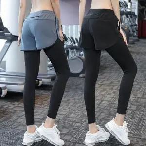 [아우트]헬스 운동 일체형 레깅스 반바지
