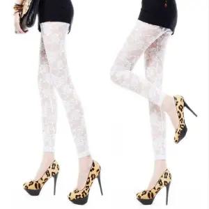 [아우트]시스루 장미 예쁜레깅스 꽃 무늬 패턴 9부