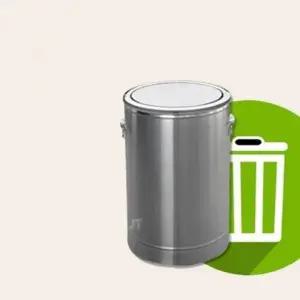 뱅뱅이 스텐 휴지통 원형 쓰레기통 야외 대형 업소용