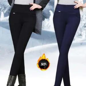 [아우트]겨울 레깅스팬츠 기모바지 방한팬츠 여성