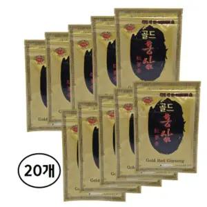 [골드스마일]골드홍삼 패드 20매 홍삼 한방성분 건강 찜질 패치 20