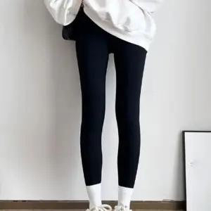 [아우트]봄가을 검정레깅스 검정 학생 신축 레깅스