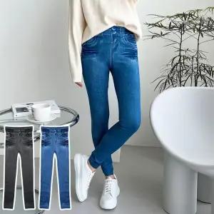 [아우트]겨울레깅스 보들 돌청워싱 데님 레깅스 2색