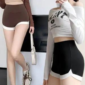 [아우트]검정 숏 필라테스 런닝반바지 요가 3부