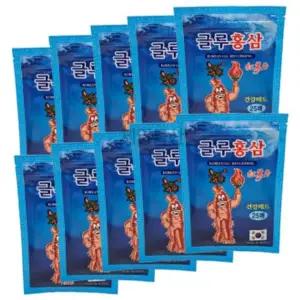 글루홍삼 패드 25매입 붙이는 찜질 팩 건강 패치 10개