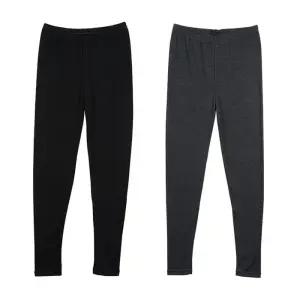 [아우트]밑위긴바지 겨울기모레깅스 기모쫄바지 9부