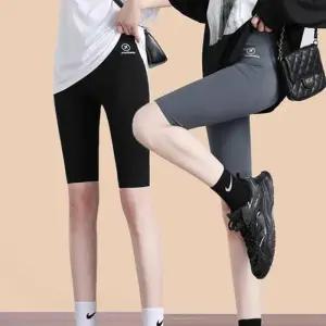 [아우트]슬림핏고탄력 심리스라인 두꺼운레깅스 5부