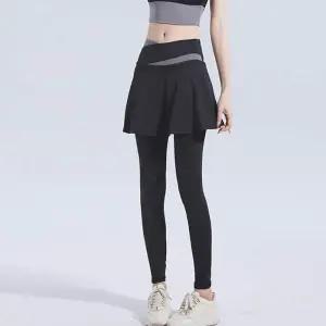 [아우트]라인 포인트 요가 런닝 스커트 레깅스