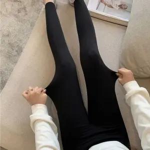 [아우트]짐웨어 애슬레저 룩 블랙 스판 레깅스