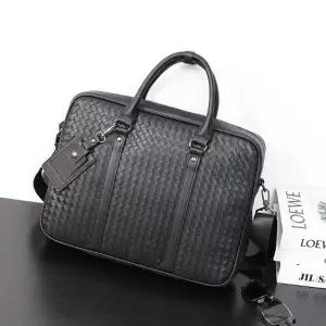 [벨가] 직각 가죽 체크 직장인 토트백 사무 서류가방