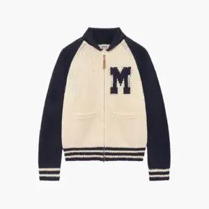 마리떼프랑소와자켓 TQK MFG44FCD104NVY COLOR BLOCK RAGLAN CARDIGAN navy