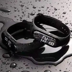 [콩심팥심]방수 손목 시계 LED 스마트 시계 실리콘