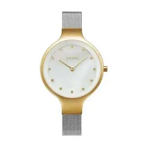 오바쿠 V173LXGWMC 스카이 자개 다이얼 스와로브스키 스톤 여성 메탈시계