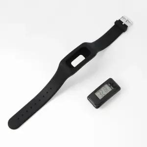 고품질 만보기 시계 실리콘 만보계팔찌 검정 만보기시계 (WE43283)
