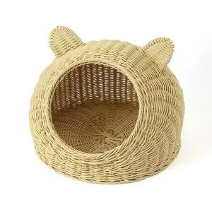 고품질 GDM 반려동물 라탄 고양이 집 42cm (WE34FCC)