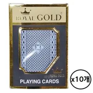[골드스마일]로얄골드 트럼프 카드 고급 포커세트 플라스틱 10개