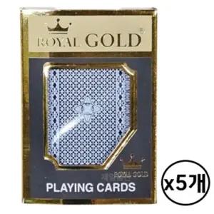 [골드스마일]로얄골드 트럼프 카드 고급 포커세트 플라스틱 5개