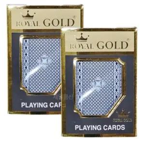 [골드스마일]로얄골드 트럼프 카드 고급 포커세트 플라스틱 2개