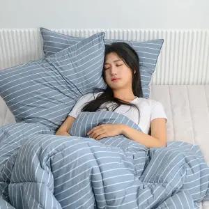 [골드스마일]마틸다 스트라이프 안티더스트 이불베개세트 3컬러 SS