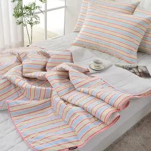 [골드스마일]엘리 스트라이프 듀라론냉감 이불베개세트 3컬러 SS