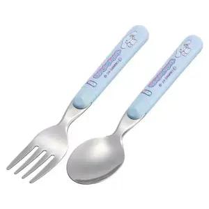 [골드스마일]시나모롤 스푼포크세트 2P 14cm 스텐 캐릭터 식기