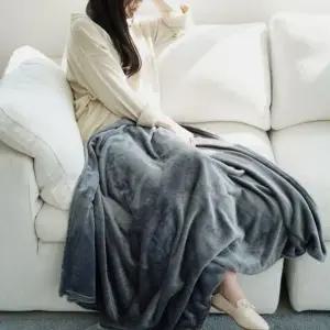 [골드스마일]극세사 베이직 솔리드 담요 오피스 올데이 무릎 블랭