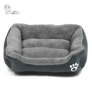 사각 강아지 방석 애견쿠션 고양이 극세사 개방석 (WE35E81)