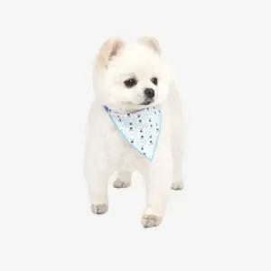 블루 폴라베어 강아지 머플러 X2개 M-L 스카프 케이프 (WE51CBD)