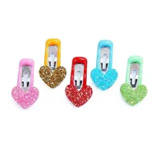 미니하트 강아지 애견 똑딱이핀 X10개 (랜덤) 머리핀 (WE51CE5)