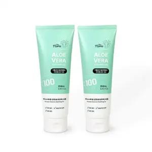 더플로라 알로에베라 수딩젤(튜브형) 보습 진정 수분 듬뿍 크림 250ml-2개