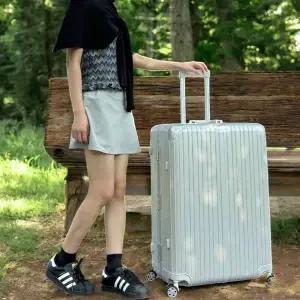 [하프클럽/]PC캐리어 28in 출장 수화물 버튼심플 여행 듀얼바퀴