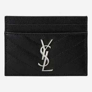 5F 423291 BOW02 1000 모노그램 카드 케이스 실버 블랙