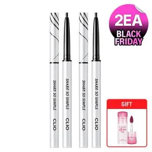 [2EA] 클리오 샤프 쏘 심플 펜슬라이너 [GIFT] 글램틴트 미니