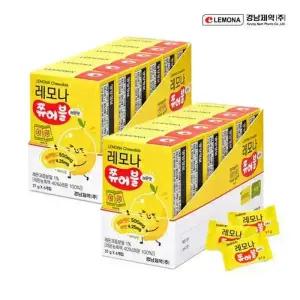 경남제약 레모나 쮸어블 키즈 37g x 12개 비타민C + 아연 레몬맛 120정 (444g)