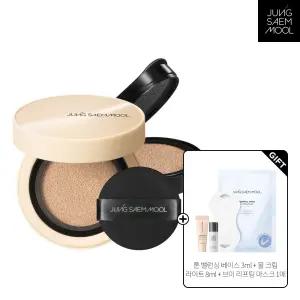 정샘물 스킨 누더 커버레이어 쿠션(본품+리필)(+ 톤밸런싱베이스3ml+물크림라이트8ml+브이리프팅마스크1매)