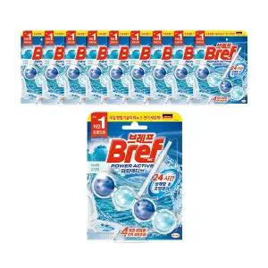브레프 파워액티브 걸이형 변기세정제 오션, 10개