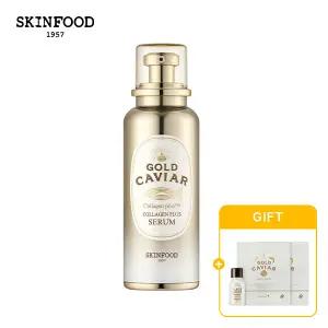 [스킨푸드][쿠폰가19,360원]골드 캐비어 콜라겐 세럼 + (증정) 마스크팩2개 + 블랙슈가클렌징오일14ml