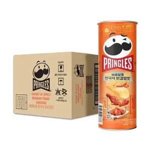 [프링글스] NEW 매콤달콤 한국식 닭강정맛 100g, 12입, 1개